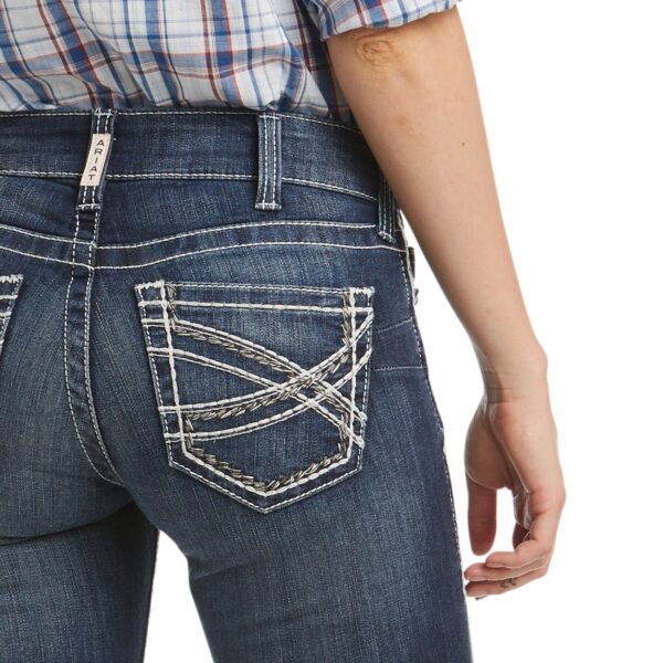 A look at a women's jeans from the jack with a white background