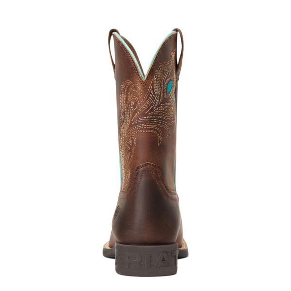 A back view of the cowboy boot.