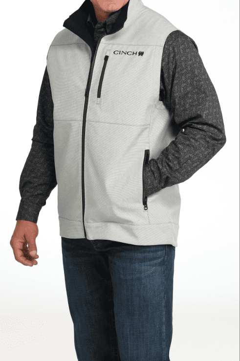 Cinch Men's Bonded Vest- Grey